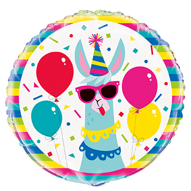 Llama Birthday Balloon