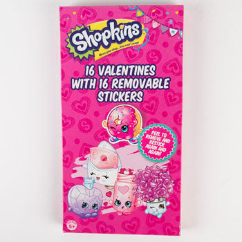 Shopkins Valentine Cards With Stickers