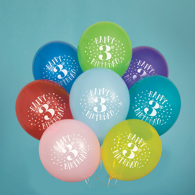 Fun Happy 3Rd Birthday Balloons