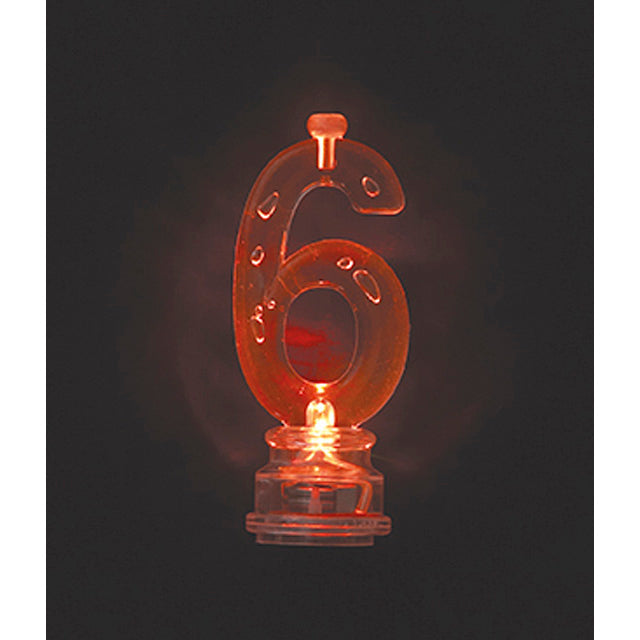 LED Candle Number 6