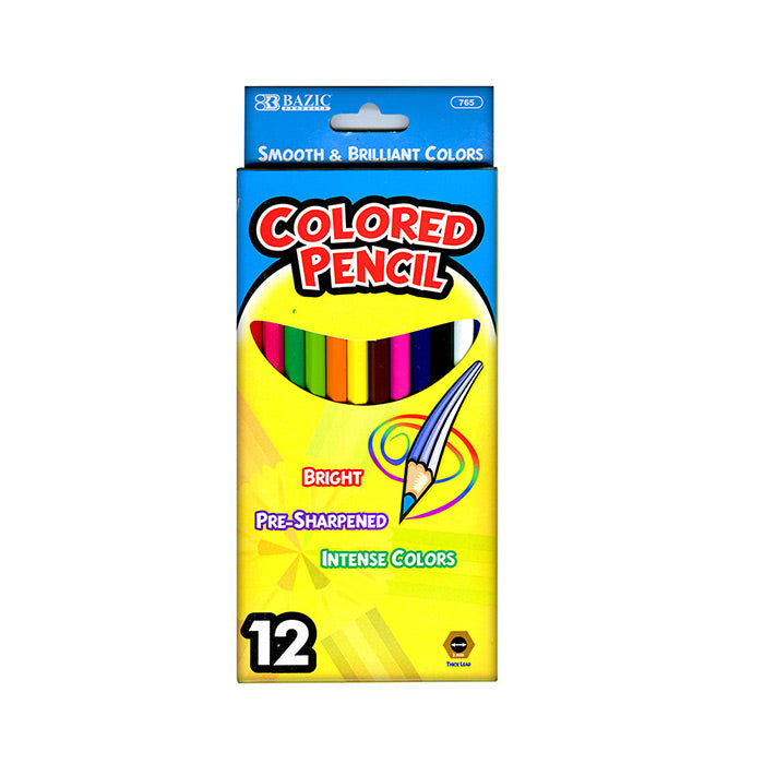 Bazic Color Pencils 12 Pack