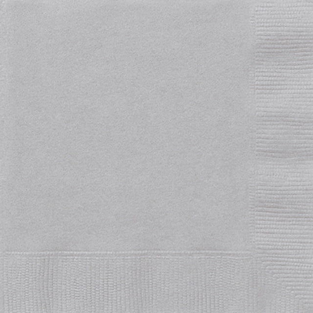 Silver Luncheon Napkins