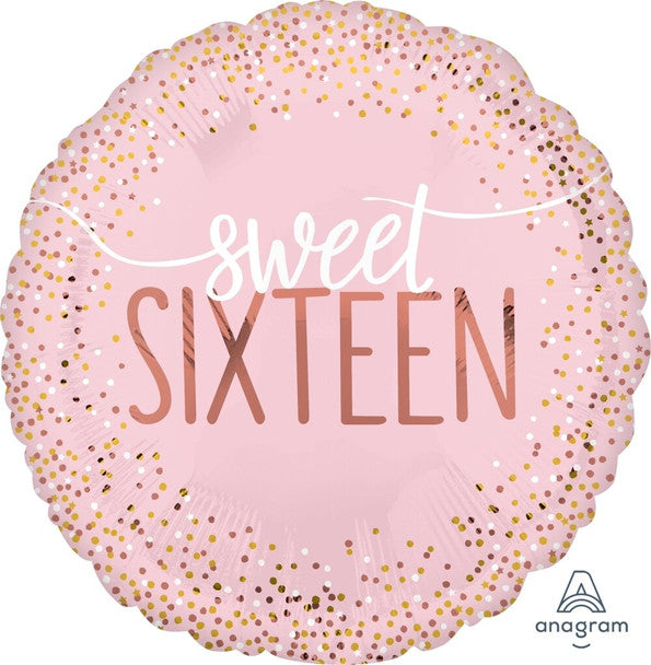 18"A Sweet Sixteen 16 Blush Pkg