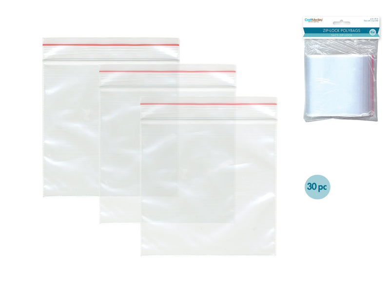 Zip Lock Polybags Extra Extra Large 30 Pack