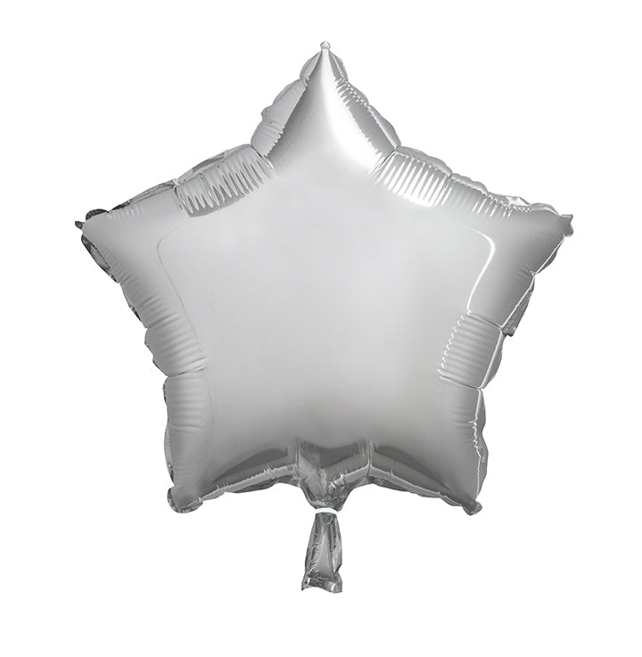 Silver Star Foil Balloon