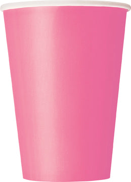Hot Pink Cups Large 10 Pack