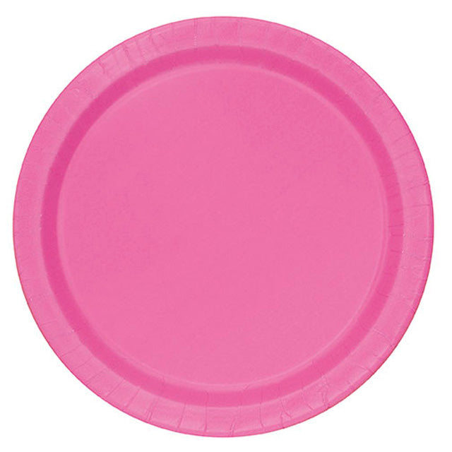 Hot Pink Plates Small