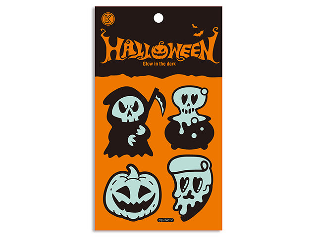 Halloween Glow In The Dark Leather Stickers